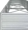 vidaXL Garten-Hochbeet 400x80x45 cm Verzinkter Stahl Silber Produktbild-Vorschau 6