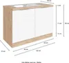 Held Möbel Spülenschrank inkl Spüle Florenz BxTxH 120 x 60 Produktbild-Vorschau 7