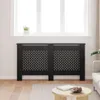 vidaXL Heizkörperverkleidung Schwarz 152x19x81,5 cm MDF Produktbild-Vorschau 3