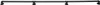 A black handrail with three hooks is shown against a white background. Podgląd zdjęcia produktu