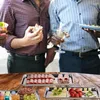 Sada 3 podnosov na servírovanie potravín z lesklej Náhľad obrázku produktu 2
