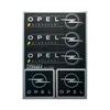 Opel Motorsport Official Sticker Set, Logo noir et chrome, Voir les images du produit 1