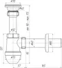 Belvit Waschbecken Siphon 1 1/2" Ø40 mm Produktbild-Vorschau 3