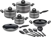 Kookset - Inductie - MILANO GREY - 15-delig - Massief Productafbeelding-voorbeeld 1
