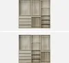 Two identical modular wardrobe sets are shown against a light gray background. Anteprima dell’immagine prodotto