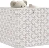 vidaXL Boîtes pliantes 4 pcs. Crème 32x32x32 cm Non-tissé Voir les images du produit 2