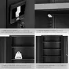 Armoire métallique 5 niveaux - noir, 90 cm Voir les images du produit 5