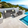 Rattan Lounge mit Aluminiumgestell für 4 bis 5 Personen Produktbild-Vorschau 8