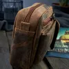 Herrenhandtasche aus braunem Leder Paolo Peruzzi T-56-HBR Produktbild-Vorschau 3