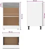 vidaXL Szafka dolna z szufladą Szara Sonoma 50x46x81,5 cm Podgląd zdjęcia produktu 7