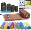 LightDry Mikrofaser Handtuch Braun 40x80cm – Saugstarkes, Produktbild-Vorschau 1