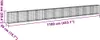 vidaXL Gabion s krytem 1100x50x100 cm Pozinkované železo Náhled obrázku produktu 7