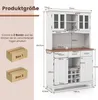 A diagram showing the dimensions of a kitchen cabinet with text in German. Podgląd zdjęcia produktu