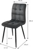 A diagram showing the dimensions of a chair. Produktbild-Vorschau