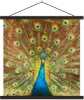 MuchoWow® Textilposter Pfauenfedern - Vogel - Blau 90x90 cm Produktbild-Vorschau 1