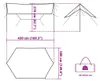 vidaXL Plachta modrá 430x380x210 cm Vodotěsná Náhled obrázku produktu 7