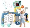 Centro sportivo 5 in 1 per bambini: basket, calcio, golf e Anteprima dell’immagine prodotto 1