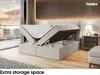 MEBLINI Boxspringbett mit Bettkasten - Gepolstert Produktbild-Vorschau 5