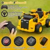 GOPLUS 12V Muldenkipper für Kinder, Caterpillar Elektroauto Produktbild-Vorschau 3