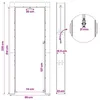 Maison Exclusive - Ducha de jardín de 226 cm. Madera de Vista previa de la imagen del producto 8
