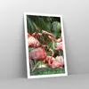 Poster - Poster ohne Rahmen - Palmen Herde Flamingos - Produktbild-Vorschau 7