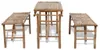 vidaXL Pivní stůl se 2 lavicemi 100 cm Bamboo Náhled obrázku produktu 3
