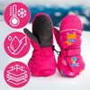 Rękawiczki Zimowe Jednopalczaste Różowe Narciarskie Podgląd zdjęcia produktu 6