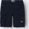 NAME IT Lässige Cargo Shorts Kurze Twill Chino Hose Denim Produktbild-Vorschau 3