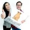 Mr. & Mrs. Panda kissen 40 x 40 Erdmännchen - Weiß - Produktbild-Vorschau 4