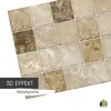 3D-Wandpaneele PVC | Fliesen Optik | Brauner Marmor- 1 Produktbild-Vorschau 4