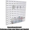 Lochwand, L493 x B456 mm, Anthrazitgrau (RAL 7016) Produktbild-Vorschau 7