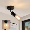 ZMH Deckenstrahler 1 flammig Schwarz E27 Deckenlampe Produktbild-Vorschau 1