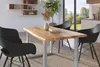 Esstisch 140x80 cm Baumkante Holz Wildeiche-Optik U-Gestell Produktbild-Vorschau 5