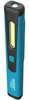 A blue and black LED pen light with a white light beam. Náhled obrázku produktu