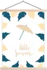 MuchoWow® Textilposter Sommer - Sonnenschirm - Federn 40x53 Produktbild-Vorschau 1