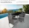 Salon de jardin 8 places avec housse de protection - gris Voir les images du produit 4