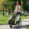 HOMCOM 2-in-1 kinderfietsaanhanger, fietsaanhanger met Productafbeelding-voorbeeld 2