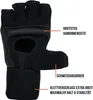 Boxhandschuhe MMA Kampfsport Kickboxen Halbfinger Produktbild-Vorschau 3