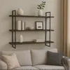 Etagère murale HWC-K78, étagère suspendue Schweberegal, 3 Voir les images du produit 7