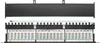 A network patch panel with multiple RJ45 ports and a protective cover. Produktbild-Vorschau