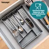 KONZEPT Besteckkasten für Schubladen 31x23x4,5cm Grau - Produktbild-Vorschau 7