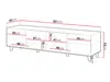 MIRJAN24 TV-Lowboard Vamos Grey 200, TV-Schrank mit 4 Produktbild-Vorschau 6