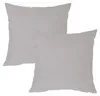 Kissenbezug 2er Set silber 40x40 cm Struktur Leinenoptik Produktbild-Vorschau 1