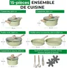 Just Perfecto JL-787: 15-teiliges Kochgeschirrset aus Produktbild-Vorschau 5