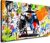 Pop Art abstrakt Hero Wandbild Leinwandbild Deko Kunst XL: Produktbild-Vorschau 1