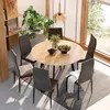 Table à manger Vicco Halvar Noir 120x120cm, Model 58601 Voir les images du produit 3