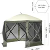 SucceBuy Pop-Up-Pavillonzelt, 6-seitiger Sonnenschutz mit Produktbild-Vorschau 8
