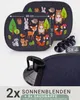 2X HECKBO Auto Sonnenblenden Kinder Waldtiere Motiv mit 8 Produktbild-Vorschau 2