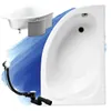 Wanna Akrylowa Zestaw 4w1 Asymetryczna 130x85 Prawa Biała + Podgląd zdjęcia produktu 2