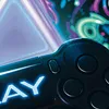 Gaming-Teppich mit lebendigen neon-farbigen Symbolen und Produktbild-Vorschau 2